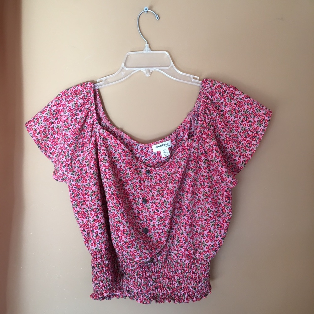 Monteau Los Angeles Floral Croptop size XL